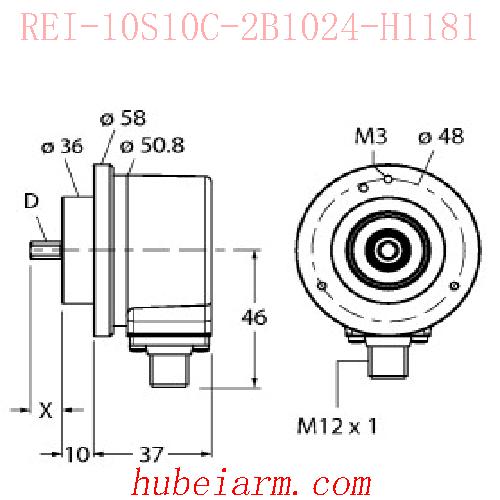 【100010228 REI-10S10C-2B1024-H1181 增量型编码器 】 TURCK图尔克_厂家代理-湖北埃尔米