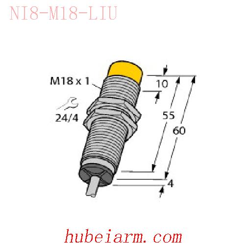 【1536100 NI8-M18-LIU 电感式传感器 】 TURCK图尔克_厂家代理-湖北埃尔米