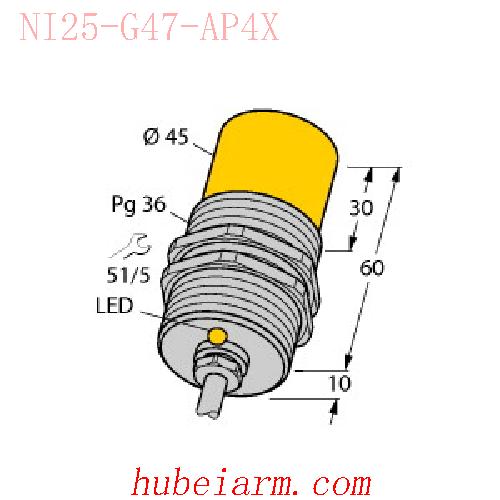【15646 NI25-G47-AP4X 电感式传感器 】 TURCK图尔克_厂家代理-湖北埃尔米