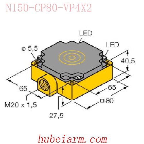 【15696 NI50-CP80-VP4X2 电感式传感器 】 TURCK图尔克_厂家代理-湖北埃尔米
