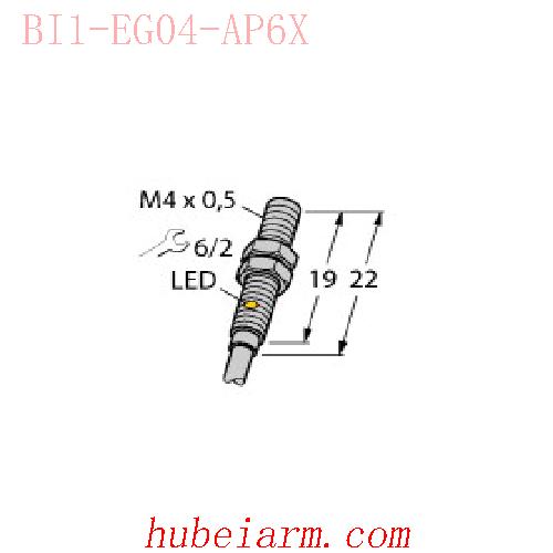 【1619327 BI1-EG04-AP6X 电感式传感器 】 TURCK图尔克_厂家代理-湖北埃尔米