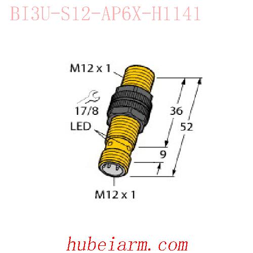 【1634600 BI3U-S12-AP6X-H1141 电感式传感器 】 TURCK图尔克_厂家代理-湖北埃尔米
