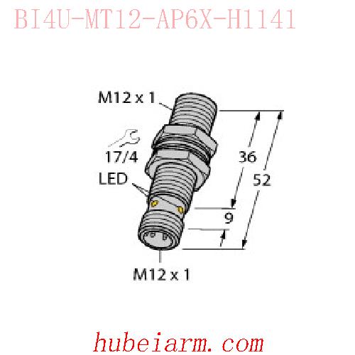 【1634809 BI4U-MT12-AP6X-H1141 电感式传感器 】 TURCK图尔克_厂家代理-湖北埃尔米