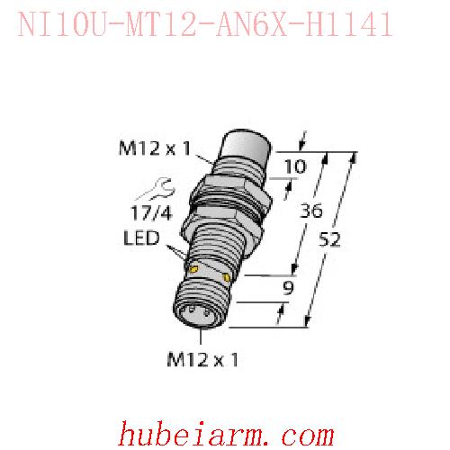 【1634830 NI10U-MT12-AN6X-H1141 电感式传感器 】 TURCK图尔克_厂家代理-湖北埃尔米