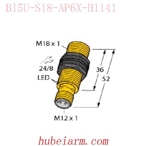 【1635600 BI5U-S18-AP6X-H1141 电感式传感器 】 TURCK图尔克_厂家代理-湖北埃尔米