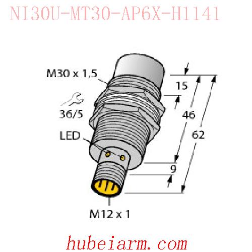 【1646633 NI30U-MT30-AP6X-H1141 电感式传感器 】 TURCK图尔克_厂家代理-湖北埃尔米