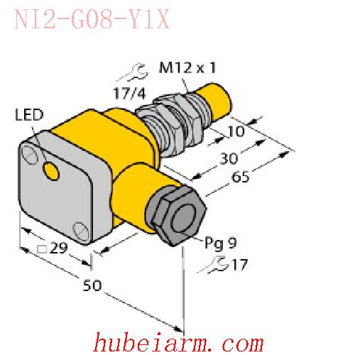 【40051 NI2-G08-Y1X 传感器 】 TURCK图尔克_厂家代理-湖北埃尔米