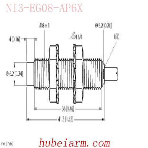 【4602740 NI3-EG08-AP6X 电感式传感器 】 TURCK图尔克_厂家代理-湖北埃尔米