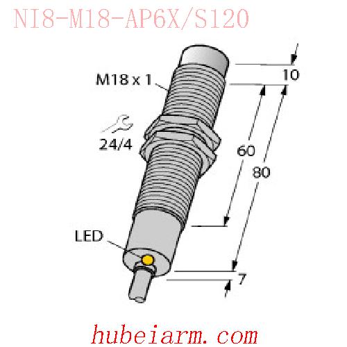 【4611230 NI8-M18-AP6X/S120 电感式传感器 】 TURCK图尔克_厂家代理-湖北埃尔米