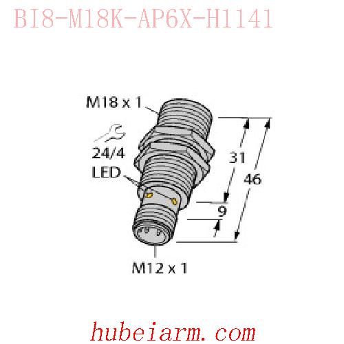 【4615050 BI8-M18K-AP6X-H1141 电感式传感器 】 TURCK图尔克_厂家代理-湖北埃尔米