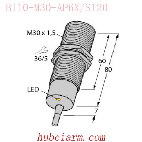 【4617010 BI10-M30-AP6X/S120 电感式传感器 】 TURCK图尔克_厂家代理-湖北埃尔米