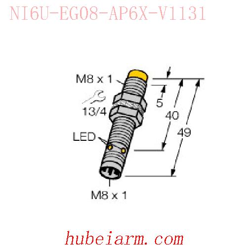 【4635801 NI6U-EG08-AP6X-V1131 电感式传感器 】 TURCK图尔克_厂家代理-湖北埃尔米