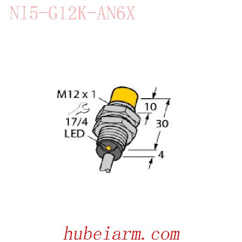 【46713 NI5-G12K-AN6X 电感式传感器 】 TURCK图尔克_厂家代理-湖北埃尔米