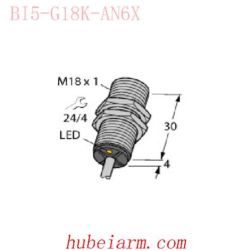 【46714 BI5-G18K-AN6X 电感式传感器 】 TURCK图尔克_厂家代理-湖北埃尔米