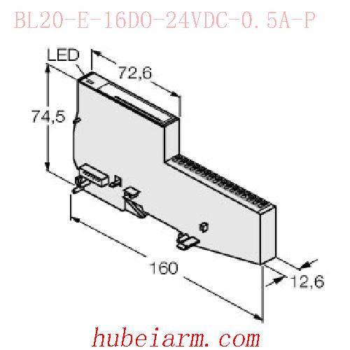 【6827230 BL20-E-16DO-24VDC-0.5A-P BL20电子模块 】 TURCK图尔克_厂家代理-湖北埃尔米