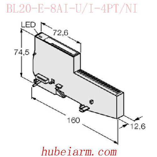 【6827325 BL20-E-8AI-U/I-4PT/NI BL20电子模块 】 TURCK图尔克_厂家代理-湖北埃尔米