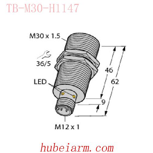【7030003 TB-M30-H1147 HF读写头 】 TURCK图尔克_厂家代理-湖北埃尔米