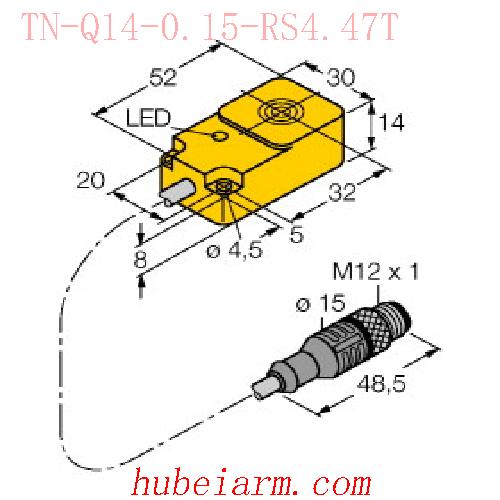 【7030235 TN-Q14-0.15-RS4.47T HF读写头 】 TURCK图尔克_厂家代理-湖北埃尔米