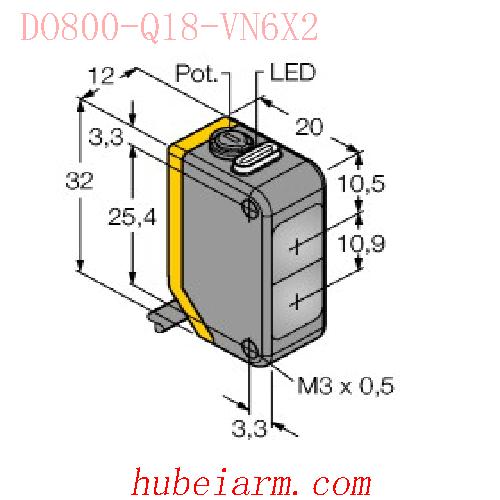 【7700066 DO800-Q18-VN6X2 光电传感器 】 TURCK图尔克_厂家代理-湖北埃尔米