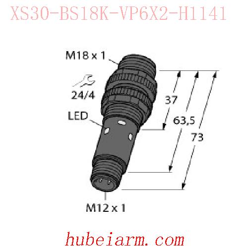 【7700869 XS30-BS18K-VP6X2-H1141 光电传感器 】 TURCK图尔克_厂家代理-湖北埃尔米