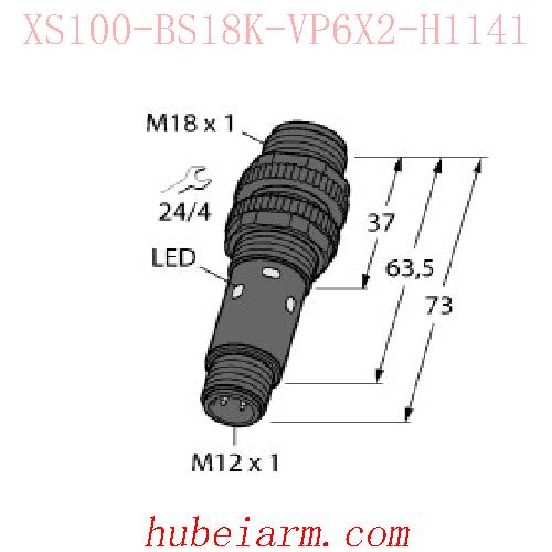 【7700875 XS100-BS18K-VP6X2-H1141 光电传感器 】 TURCK图尔克_厂家代理-湖北埃尔米